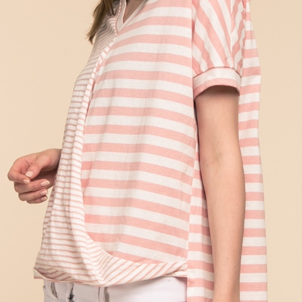 strip knit top